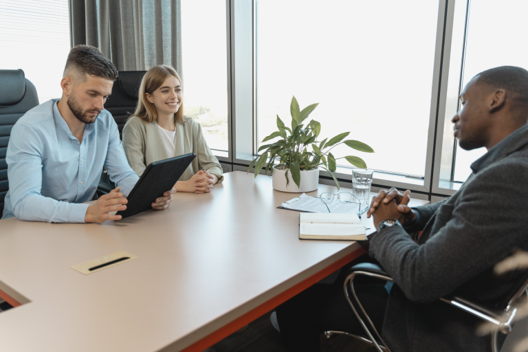 a motivated self starter young woman on an interview